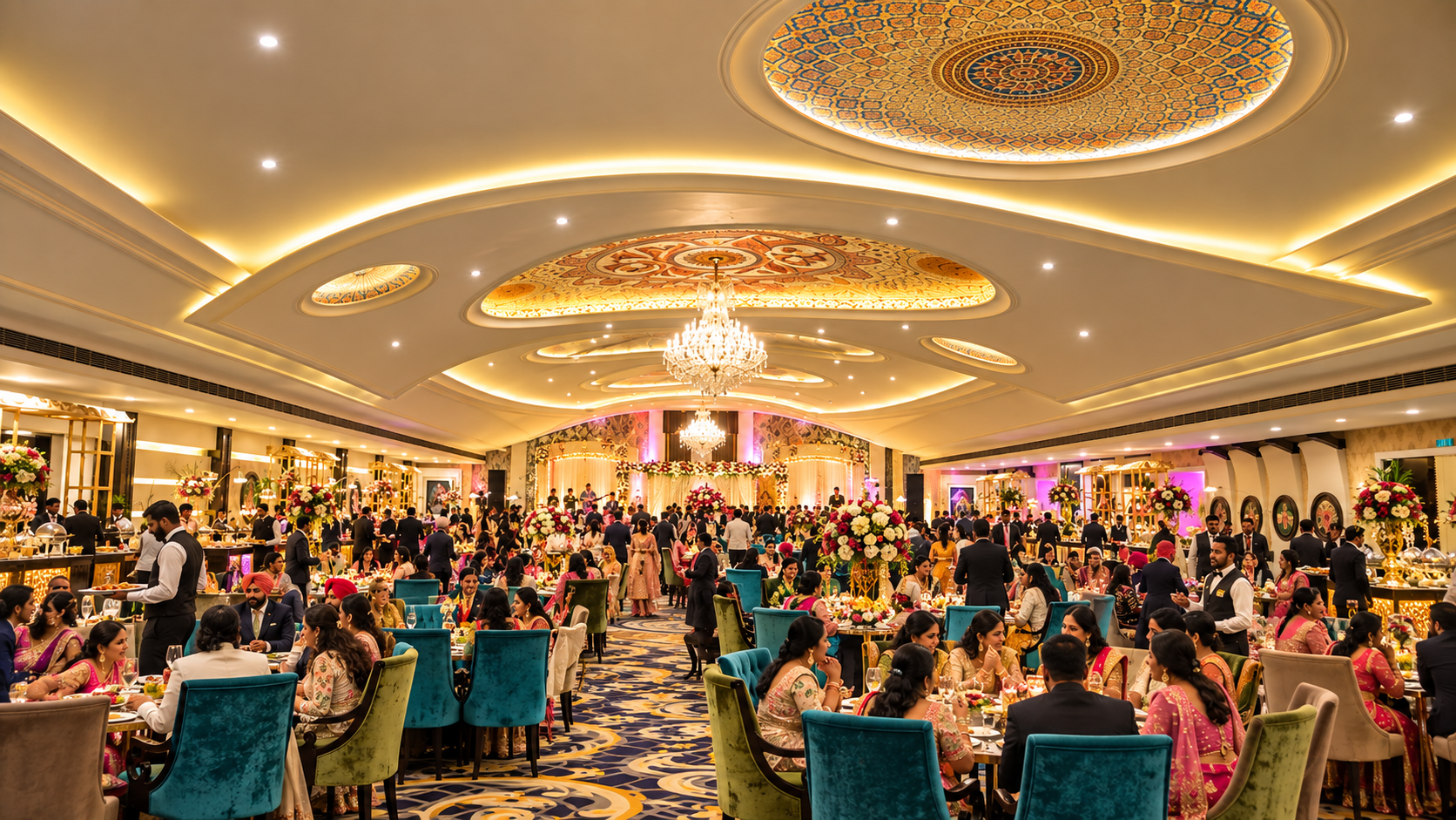 Lavish Punjabi wedding setup